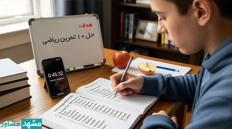 تعیین هدف برای هر جلسه مطالعه