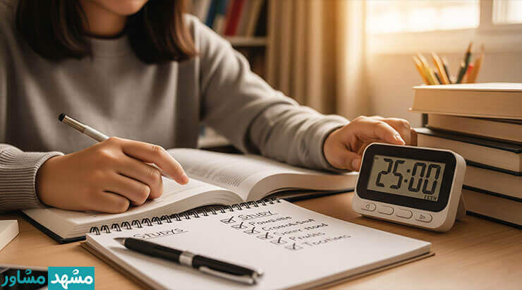 تعیین بهترین زمان مطالعه